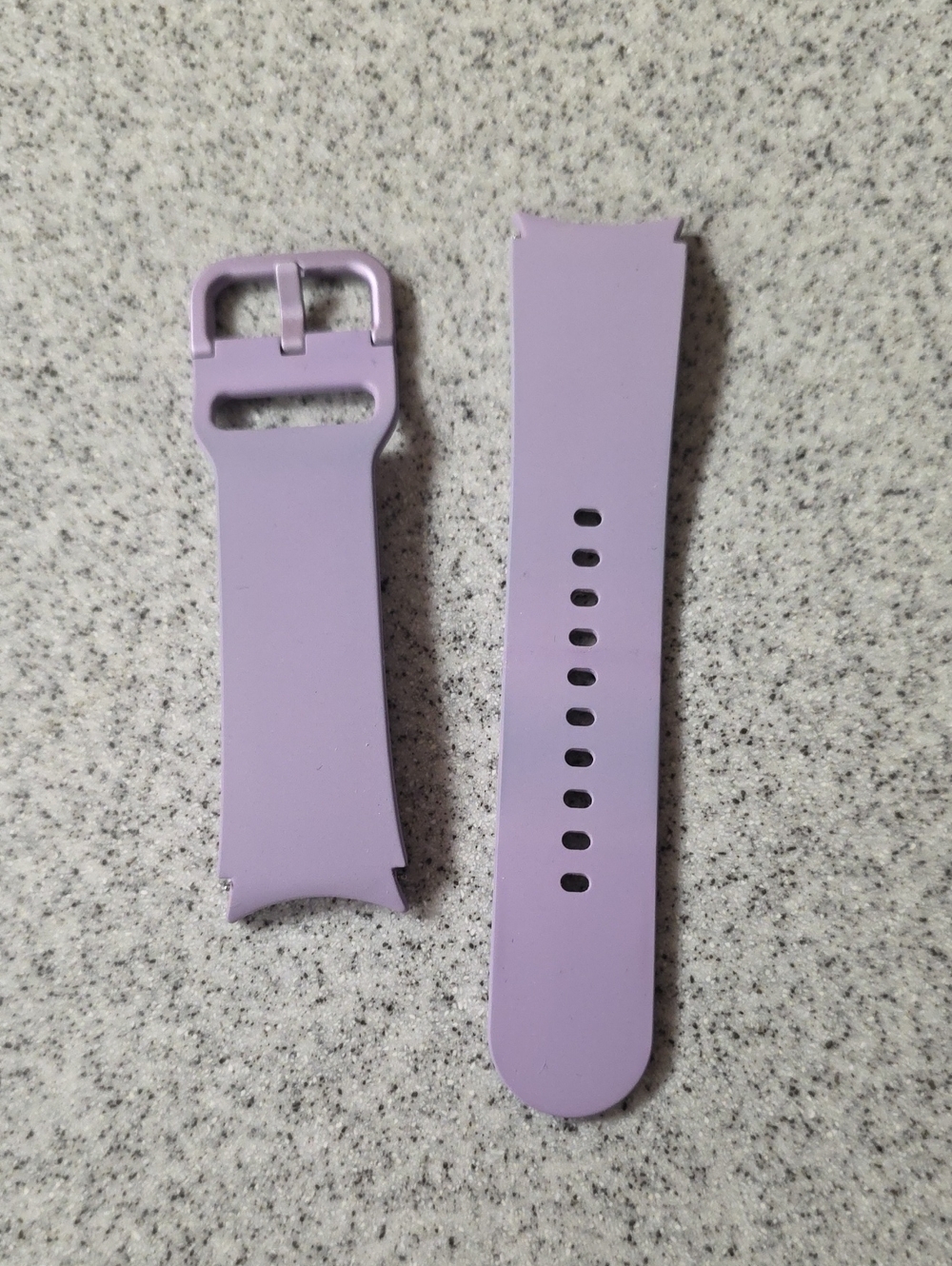 Samsung Lilac Silicone Watch Band Replacement, Size S/M